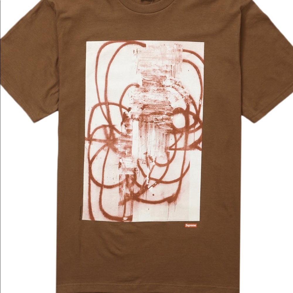 Supreme Christoper Wool 2001 T-shirt Size Medium Brown